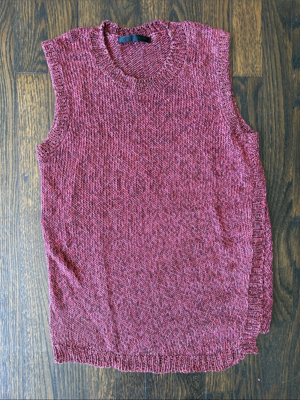 Jenni Kayne Marled Rose Sleeveless Crewneck Sweater Vest